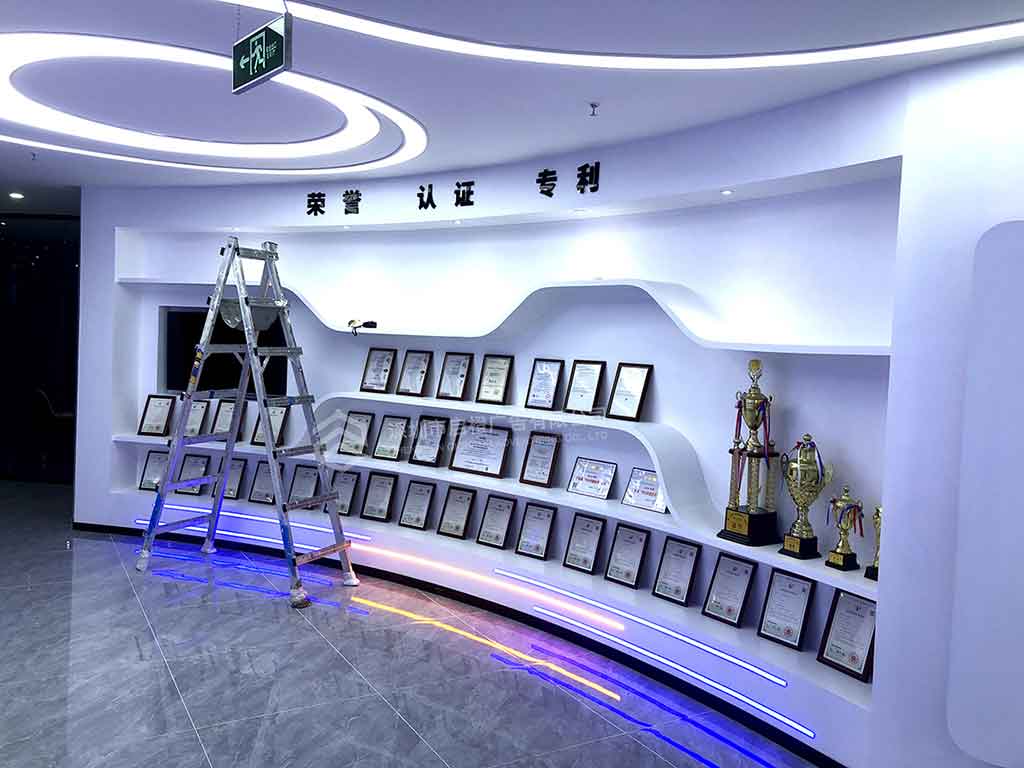 愛德泰企業(yè)展廳文化墻落地 祝賀喬遷大吉(圖2)