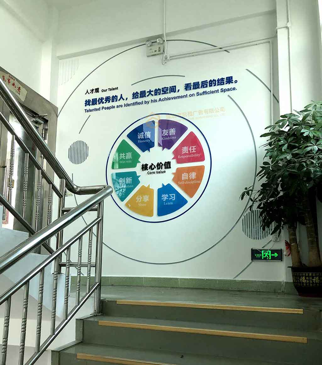 美域同潤實(shí)業(yè)樓道文化墻設(shè)計(jì)上墻效果圖(圖6)