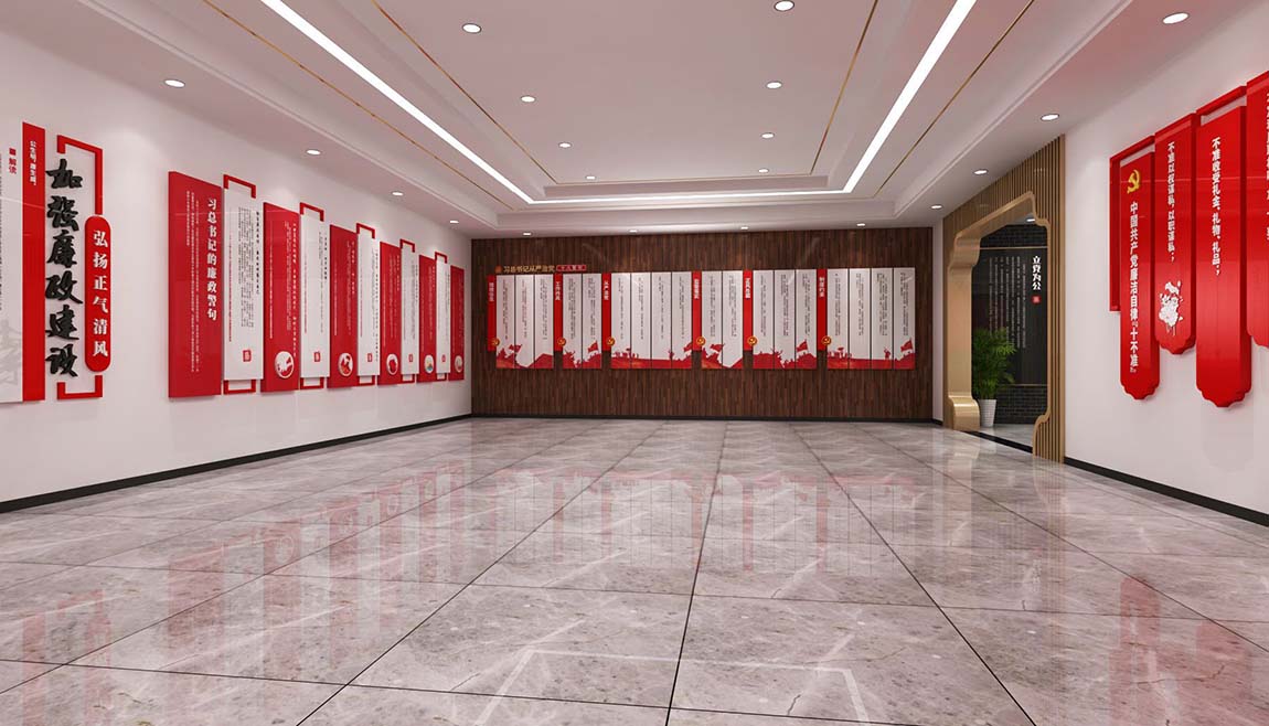 全套中式廉政文化教育館展廳設(shè)計(圖13)