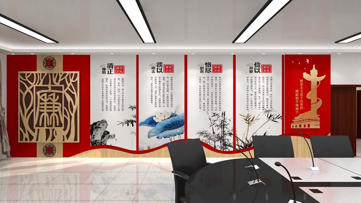 創(chuàng)意新中式黨建展廳設(shè)計(圖6)