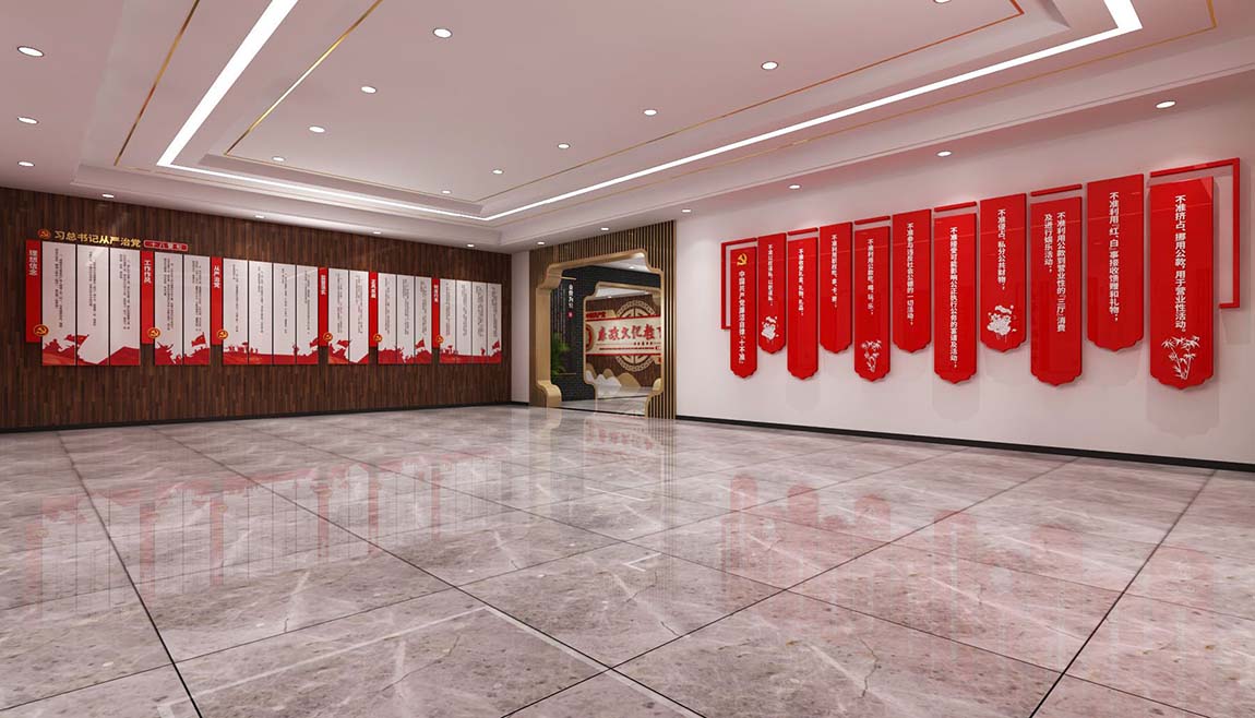 全套中式廉政文化教育館展廳設(shè)計(圖8)