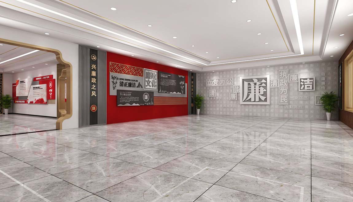 全套中式廉政文化教育館展廳設(shè)計(圖2)
