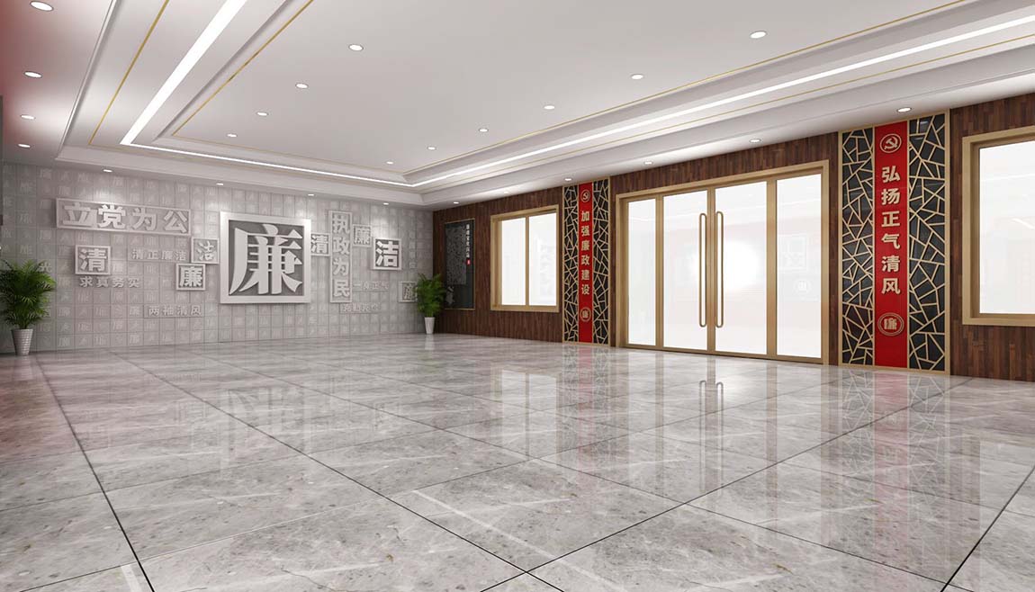 全套中式廉政文化教育館展廳設(shè)計(圖3)