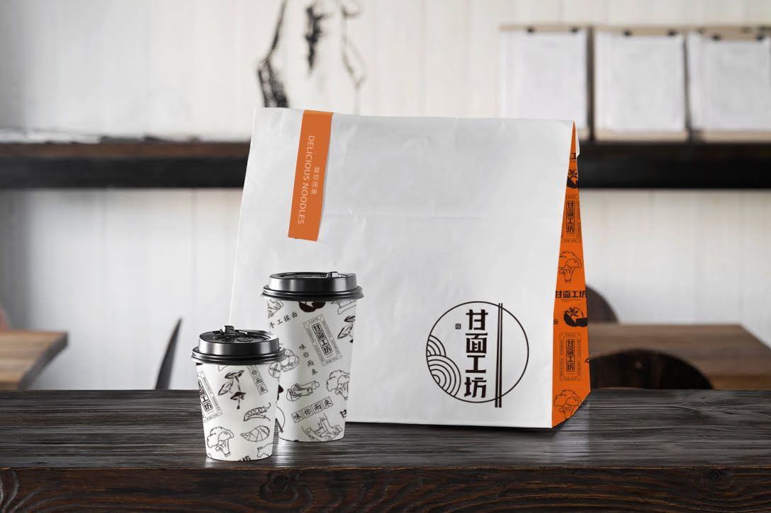 甘面工坊餐飲品牌VI設計平面效果圖(圖7)