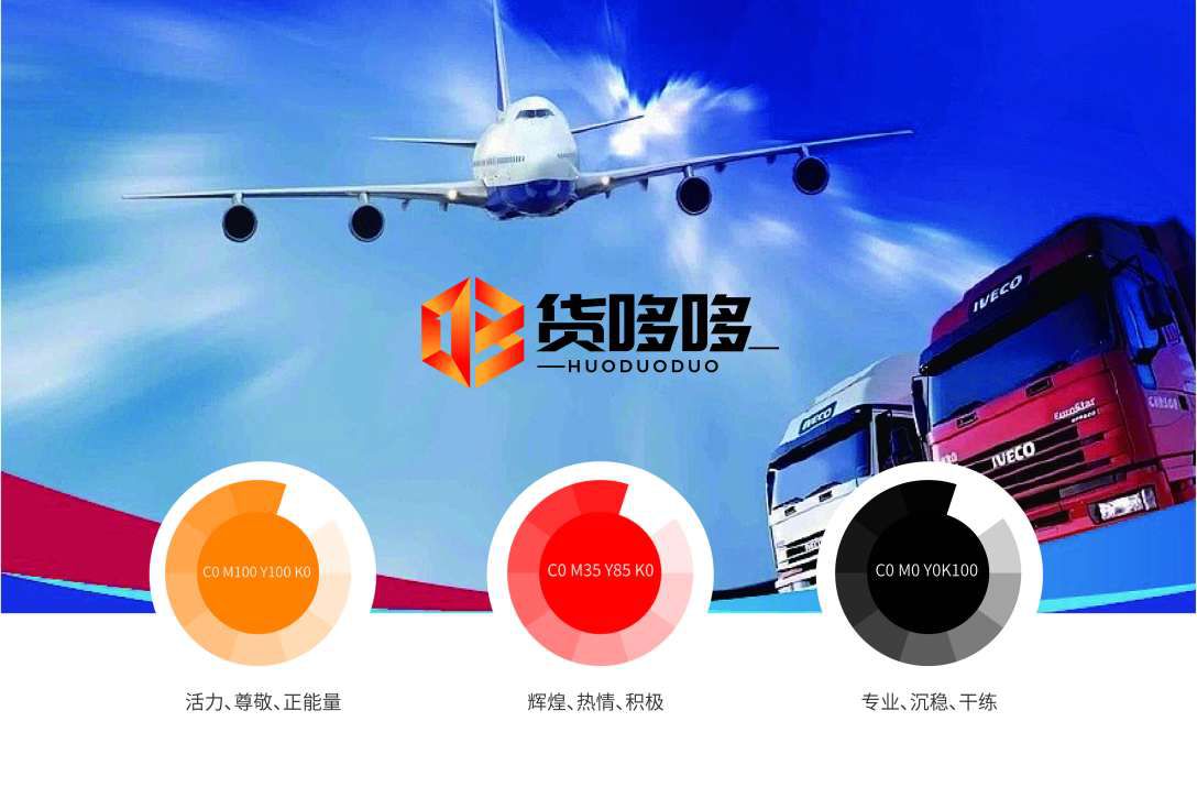 貨哆哆貨運物流LOGO設(shè)計平面效果圖(圖3)