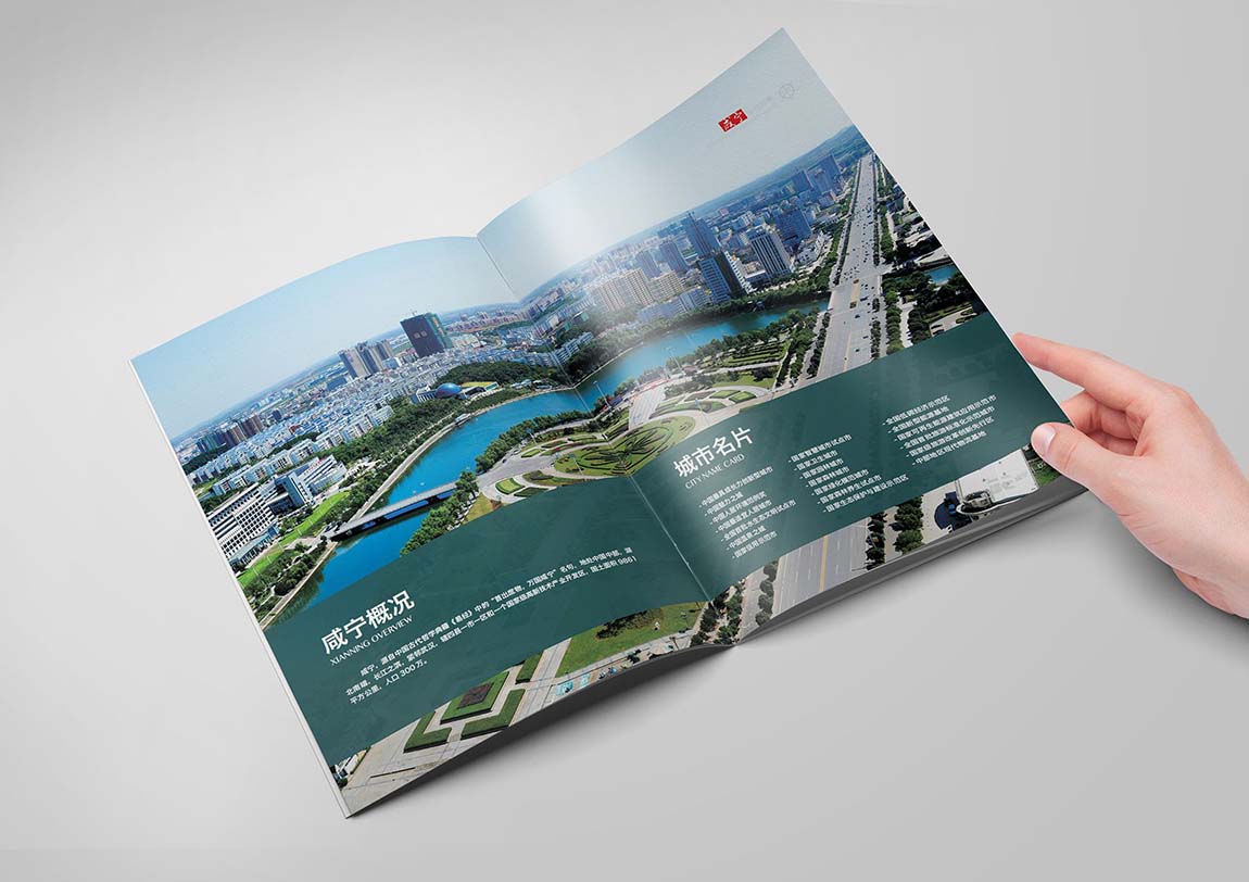 咸寧招商指南畫冊設(shè)計方案平面效果圖(圖2)