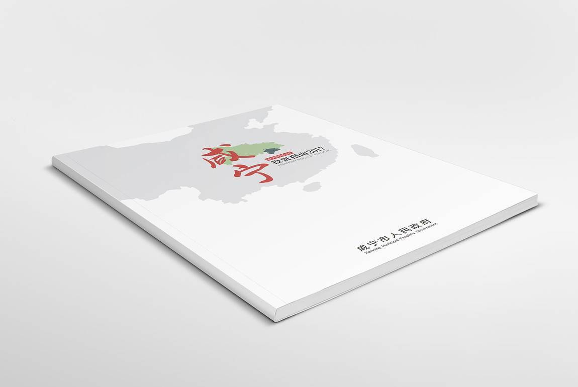 咸寧招商指南畫冊設(shè)計方案平面效果圖(圖1)